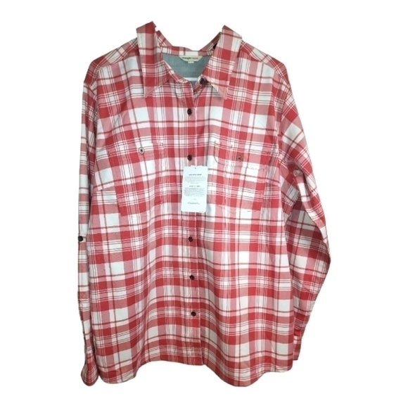 NWT RIGGS WRANGLER womens LS farm ranch vented workshirt sz XL - Picture 1 of 10